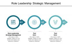 Role leadership strategic management ppt powerpoint presentation model graphics cpb