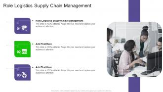 Role Logistics Supply Chain Management In Powerpoint And Google Slides Cpb