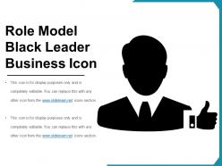 Role model black leader business icon