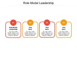 Role model leadership ppt powerpoint presentation ideas structure cpb