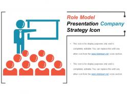 Role model presentation company strategy icon