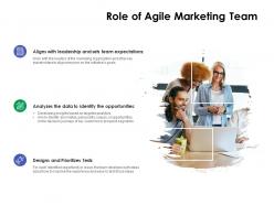 Role of agile marketing team ppt powerpoint presentation layouts