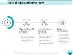 Role of agile marketing team ppt slides designs download