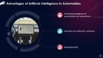Role Of AI In Automotive Innovation Training Ppt Analytical Captivating