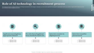 Role Of Ai Technology In Recruitment Process