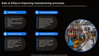 Role Of AIOps In Improving Manufacturing Ai For Effective It Operations Management AI SS V