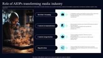 Role Of AIOps Transforming Media Industry Deploying AIOps At Workplace AI SS V