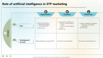 Role Of Artificial Intelligence In STP Marketing