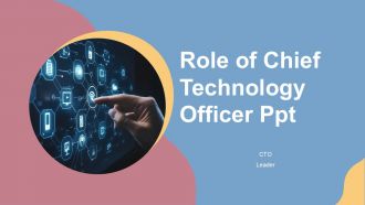 Role Of Chief Technology Officer PPT Information ACP