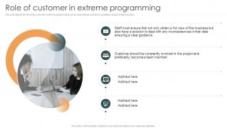 Role Of Customer In Extreme Programming XP Ppt Pictures Influencers