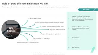 Role Of Data Science In Decision Making Information Studies Ppt Slides Graphics Example