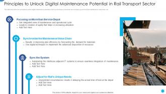 Role of digital twin and iot principles unlock digital maintenance potential in rail