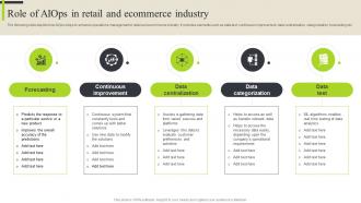 Role Of Ecommerce Industry Analyzing Aiops Platform Market And Use Cases By Industries AI SS