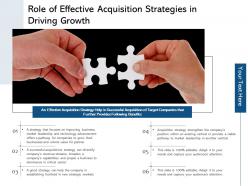 Role of effective acquisition strategies in driving growth