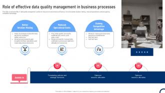 Role Of Effective Data Quality Management In Business Quality Improvement Tactics Strategy SS V