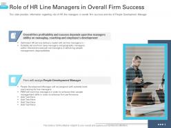 Role Of HR Line Managers In Overall Firm Success Transforming Human Resource Ppt Inspiration