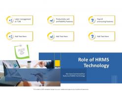Role Of HRMS Technology M1262 Ppt Powerpoint Presentation Infographics Layout Ideas