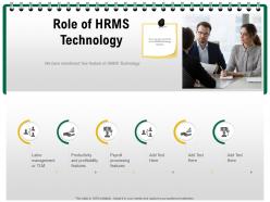 Role of hrms technology mentioned ppt powerpoint presentation gallery layouts