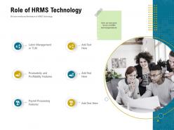 Role of hrms technology payroll ppt powerpoint presentation layouts aids