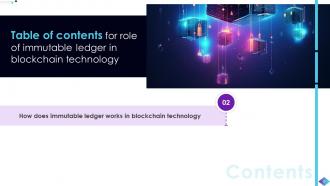 Role Of Immutable Ledger In Blockchain Technology BCT CD Engaging Multipurpose
