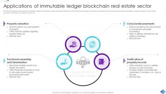 Role Of Immutable Ledger In Blockchain Technology BCT CD Editable Attractive