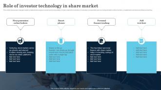 Role Of Investor Technology In Share Market