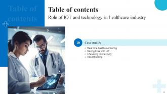 Role Of IoT And Technology In Healthcare Industry Powerpoint Presentation Slides IoT CD V Interactive Colorful