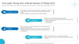 Role Of IoT And Technology In Healthcare Industry Powerpoint Presentation Slides IoT CD V Appealing Colorful