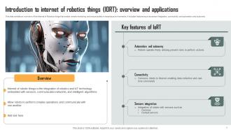 Role Of IoT Driven Robotics In Various Industries Powerpoint Presentation Slides IoT CD Slides Unique