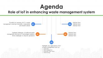 Role Of IoT In Enhancing Waste Management System Powerpoint Presentation Slides IoT CD Graphical Best