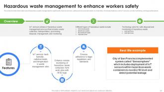 Role Of IoT In Enhancing Waste Management System Powerpoint Presentation Slides IoT CD Appealing Good