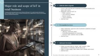 Role Of IOT In Transforming Retail And Ecommerce Industry Powerpoint Presentation Slides IoT CD Analytical Editable