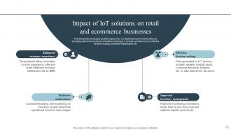 Role Of IOT In Transforming Retail And Ecommerce Industry Powerpoint Presentation Slides IoT CD Customizable Downloadable