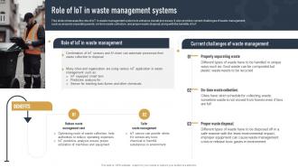 Role Of IOT In Waste Management Systems Impact Of IOT On Various Industries IOT SS