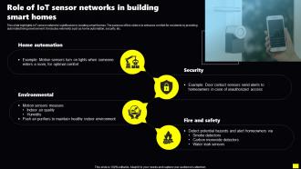 Role Of IoT Sensor Networks In Building Smart Homes