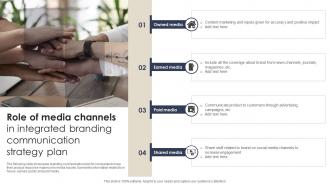 Role Of Media Channels In Integrated Branding Communication Strategy Plan