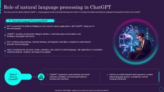 Role Of Natural Language Processing In Chatgpt Chatgpt Ai Powered Architecture Explained ChatGPT SS