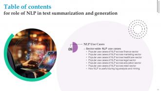Role Of NLP In Text Summarization And Generation Powerpoint Presentation Slides AI CD V Engaging Image