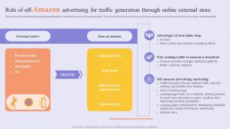 Role Of Off Amazon Advertising Success Story Of Amazon To Emerge As Pioneer Strategy SS V