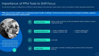 Role of pmo leaders to support a digital enterprise importance of ppm tools to shift focus