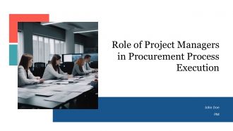 Role Of Project Managers In Procurement Process Execution PPT Outline AT