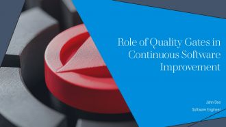 Role Of Quality Gates In Continuous Software Improvement PPT Mockup AT