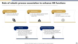 Role Of Robotic Process Association To Enhance HR Functions