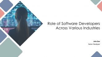 Role Of Software Developers Across Various Industries PPT Demonstration AT