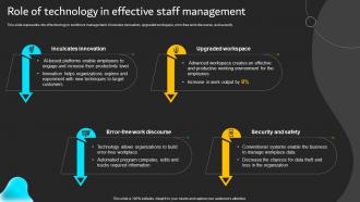 Role Of Technology In Effective Staff Implementation Of ICT Strategic Plan Strategy SS