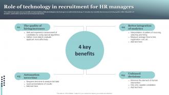 Role Of Technology In Recruitment For Hr Managers