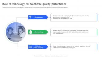 Role Of Technology On Healthcare Quality Performance Enhancing Medical Facilities