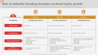 Role Of Umbrella Branding Strategies On Brand Equity Growth Successful Brand Expansion Through