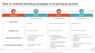 Role Of Umbrella Branding Strategies On Brand Equity Leveraging Brand Equity For Product