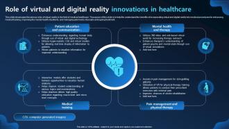 Role Of Virtual And Digital Reality Innovations In Healthcare